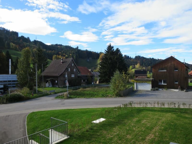 For sale on Bleichelistr. 5 in Bühler, near Teufen: 3.5 room first occupancy apartment with generous layout on the 1st floor. (17)