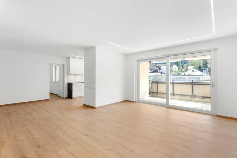 For sale on Bleichelistr. 5 in Bühler, near Teufen: 3.5 room first occupancy apartment with generous layout on the 1st floor. (4)