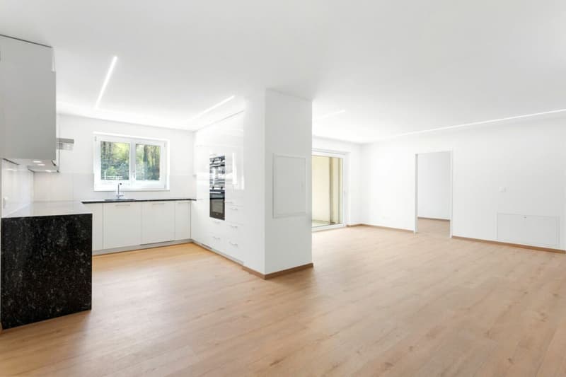 For sale on Bleichelistr. 5 in Bühler, near Teufen: 3.5 room first occupancy apartment with generous layout on the 1st floor. (3)