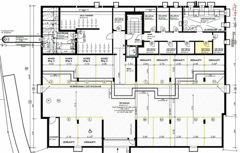 For sale on Bleichelistr. 5 in Bühler, near Teufen: 3.5 room first occupancy apartment with generous layout on the 1st floor. (11)