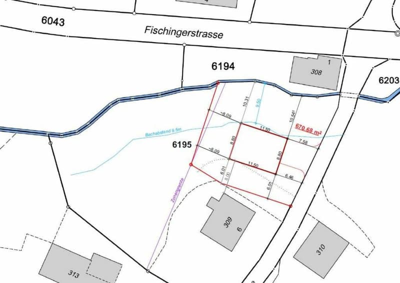 For sale in Kirchberg, Hof 4 / 670 m2 building land at Fr. 685.- (1)