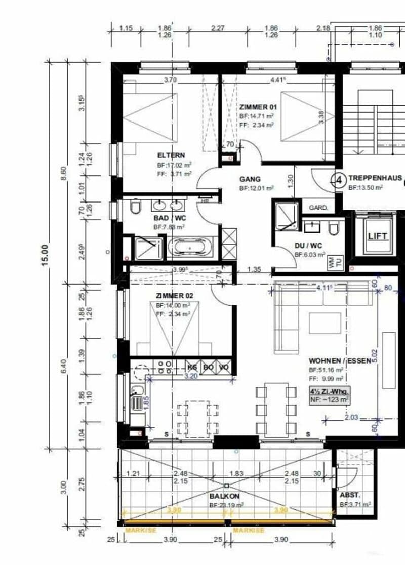 Obergeschoss Wohnung 4