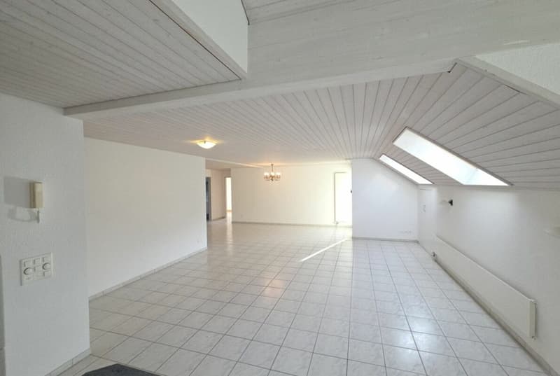 Zu verkaufen an der Haushaldenstrasse 2a in 8374 Dussnang; grosse 5½ Zi.-Dachwohnung, an ruhiger, sonniger Lage /nur 2 Gehminute bis ÖV ! (6)