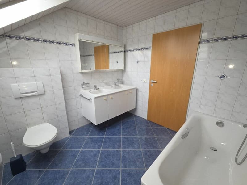 Zu verkaufen an der Haushaldenstrasse 2a in 8374 Dussnang; grosse 5½ Zi.-Dachwohnung, an ruhiger, sonniger Lage /nur 2 Gehminute bis ÖV ! (9)