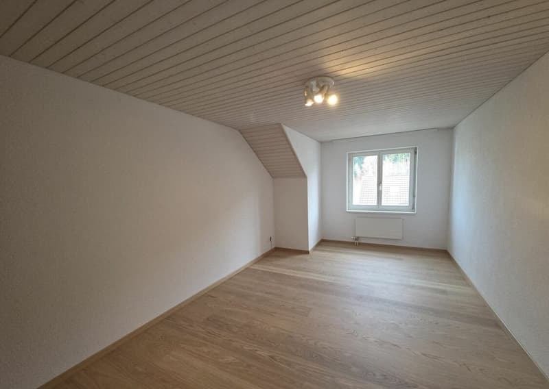 Zu verkaufen an der Haushaldenstrasse 2a in 8374 Dussnang; grosse 5½ Zi.-Dachwohnung, an ruhiger, sonniger Lage /nur 2 Gehminute bis ÖV ! (13)