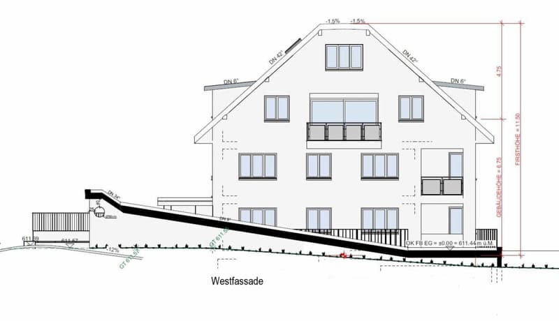Zu vermieten 4½ Zi.-Maisonettewhg., an der Maugwilerstrasse 40 in 9552 Maugwil bei Bronschhofen /150 m2 Wohnfläche, naturverbundene Lage /Steuerfuss 9500 Wil ! (11)