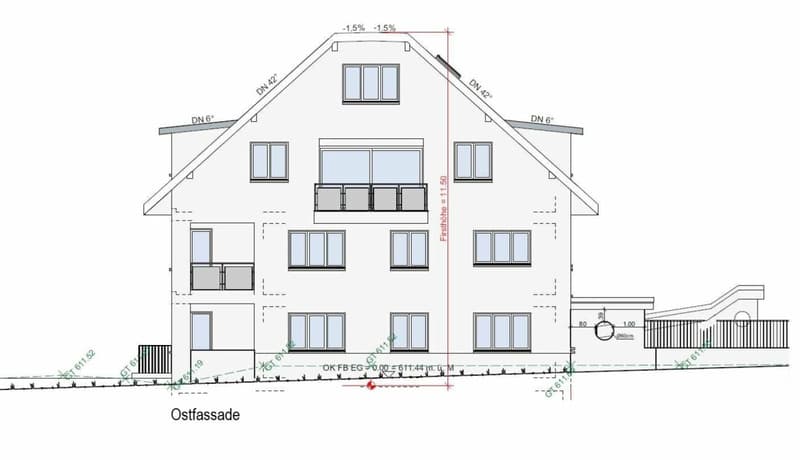 Zu vermieten 4½ Zi.-Maisonettewhg., an der Maugwilerstrasse 40 in 9552 Maugwil bei Bronschhofen /150 m2 Wohnfläche, naturverbundene Lage /Steuerfuss 9500 Wil ! (9)