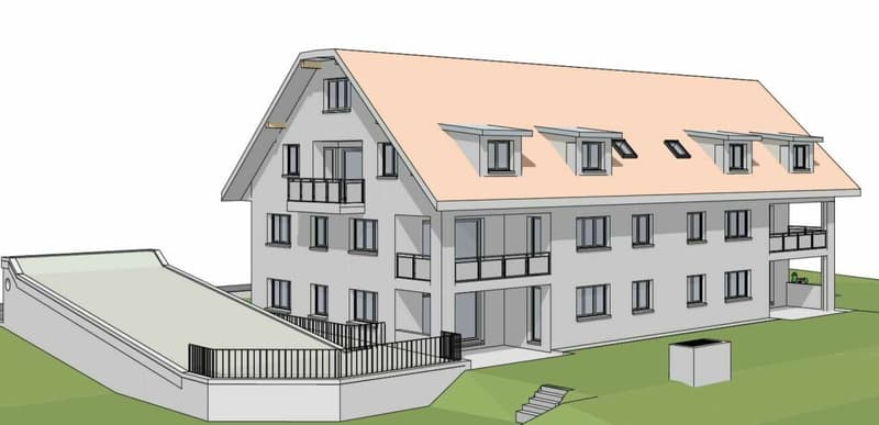 Zu vermieten 4½ Zi.-Maisonettewhg., an der Maugwilerstrasse 40 in 9552 Maugwil bei Bronschhofen /150 m2 Wohnfläche, naturverbundene Lage /Steuerfuss 9500 Wil ! (2)