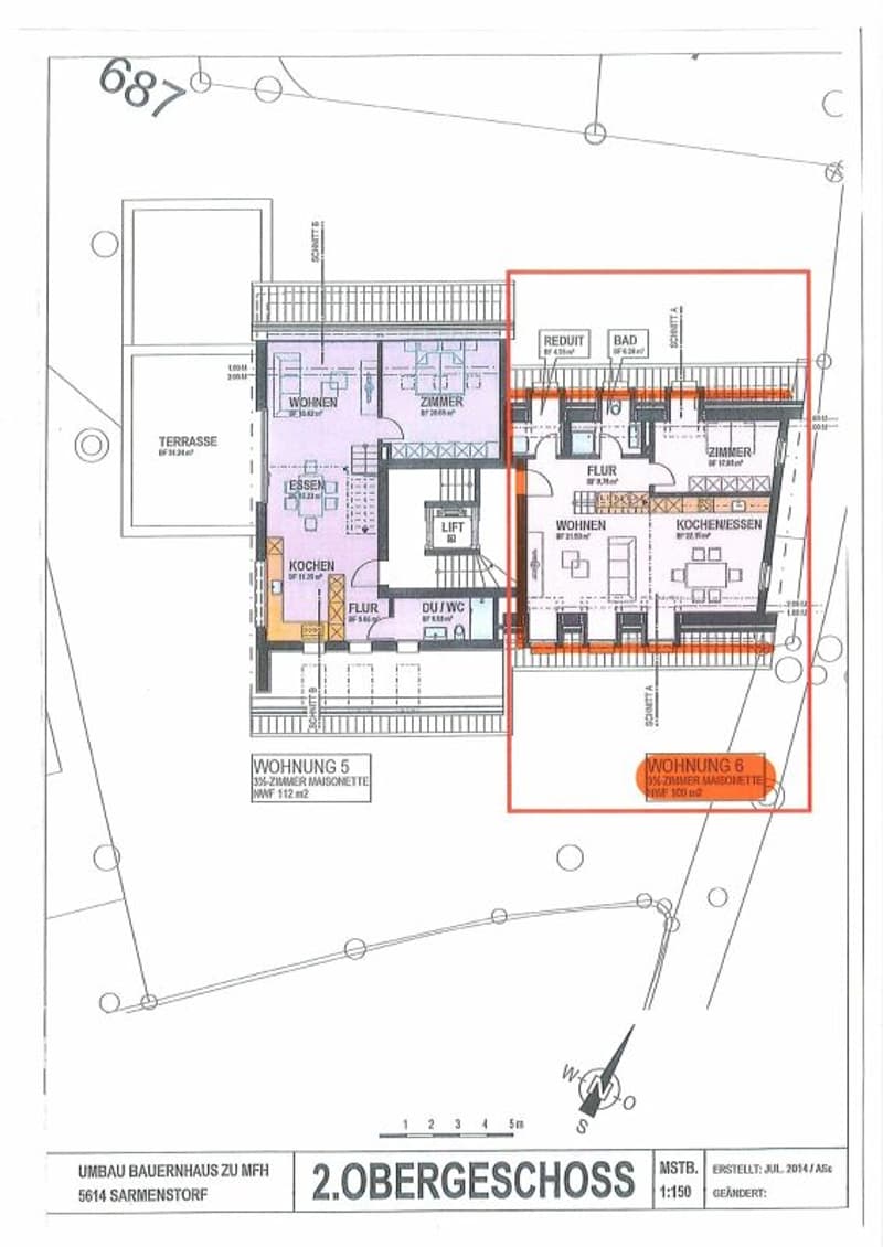 2 1/2 pièces appartement mansardé avec galerie (9)