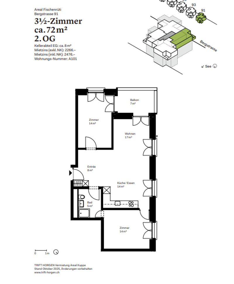 3 ½ locali appartamento, 8810 Horgen (6)