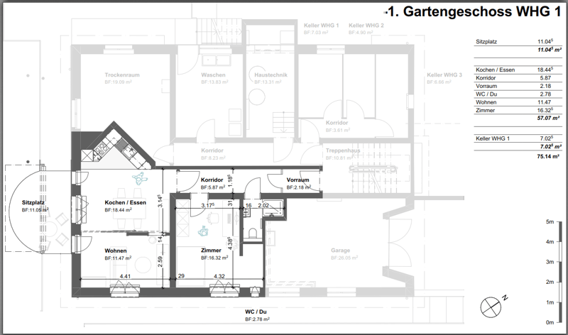 Bright 2.5-room garden apartment in a quiet location (7)