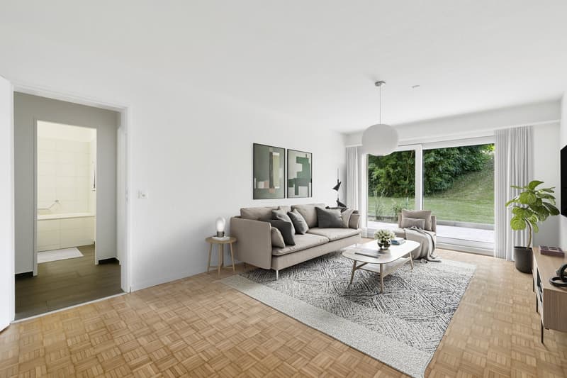 Appartamento di 3.5 locali con balcone soleggiato e vista sul verde (3)