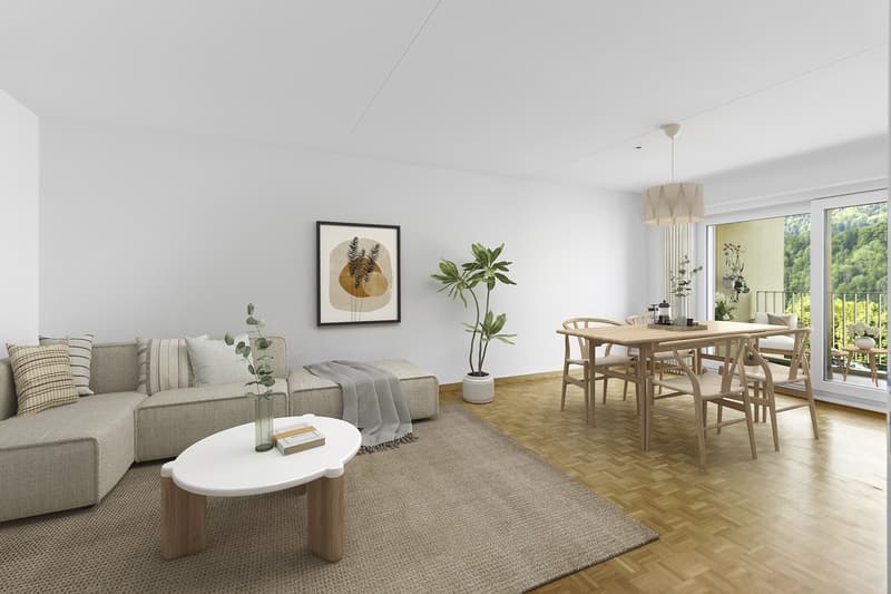 Appartement 4.5 pièces avec terrasse ensoleillée sur le toit et vue sur la verdure (3)