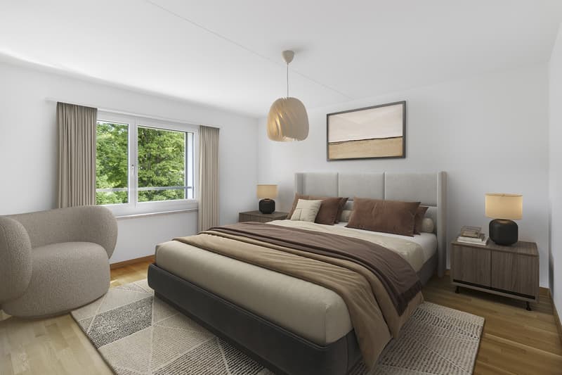 4.5-Zimmerwohnung mit sonniger Dachterrasse und Blick ins Grüne (4)