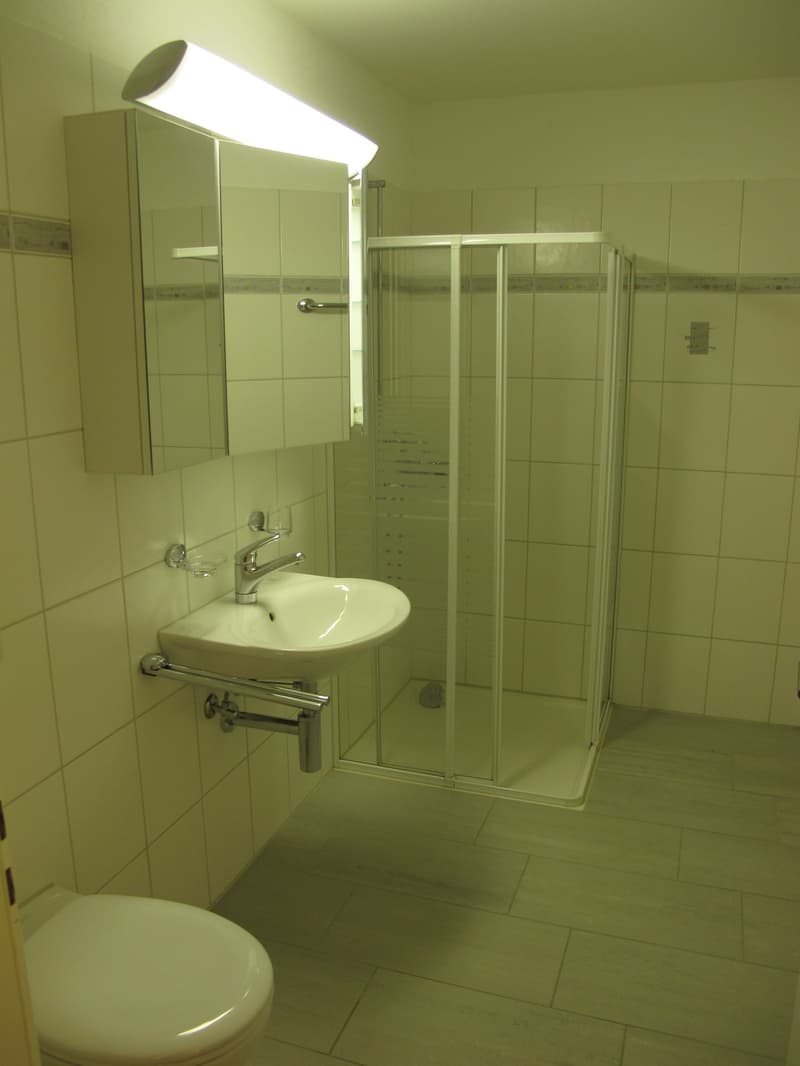 Grosszügige Dusche