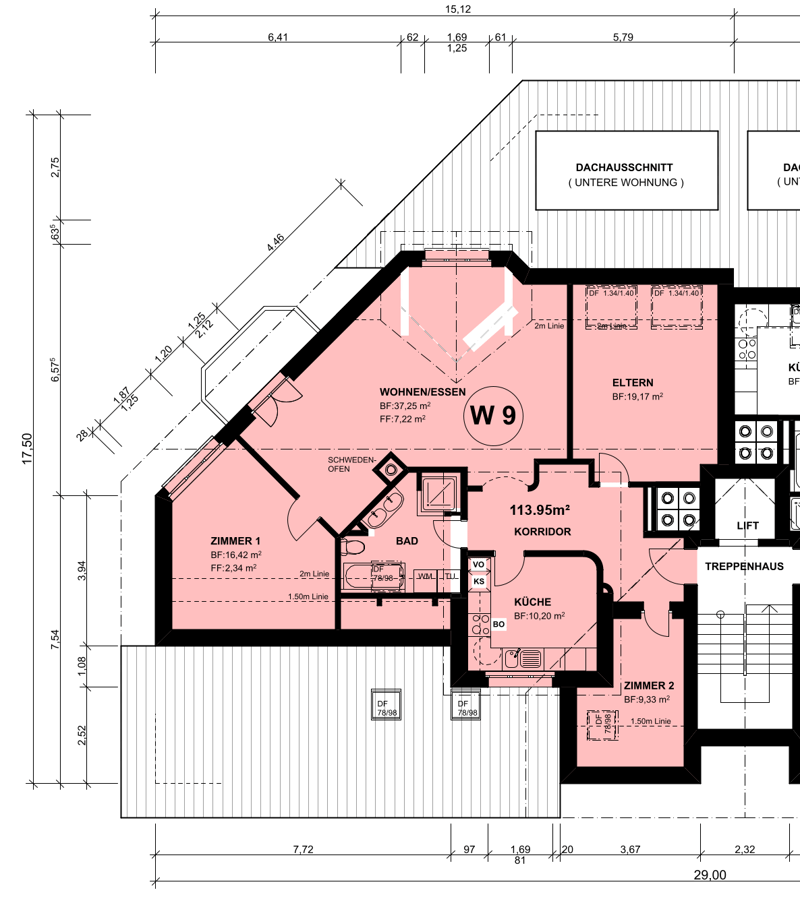 grosse 4.5-Zimmer-Dachwohnung mit eigenem Waschturm und Lift (10)