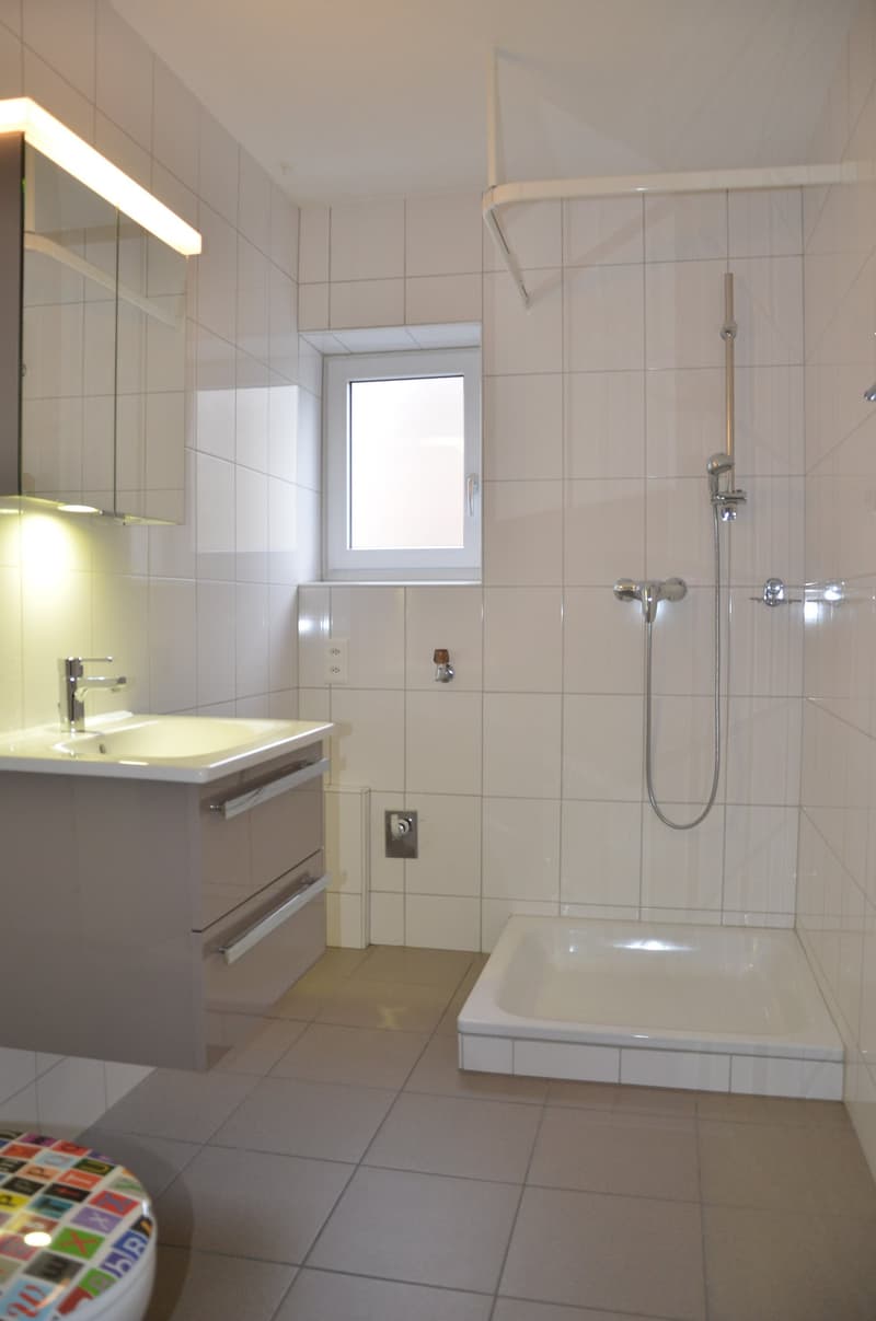 modernes Dusch Bad mit Fenster