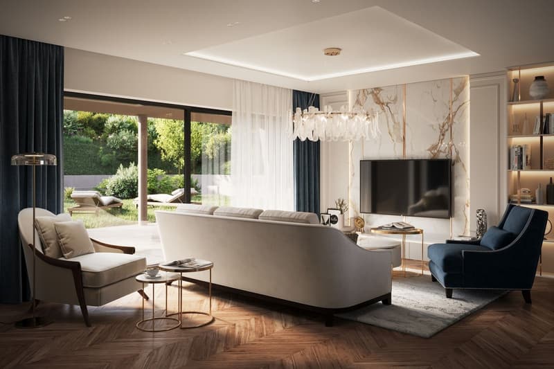Modern 4.5 room ground floor apartment with spacious seating area (3)