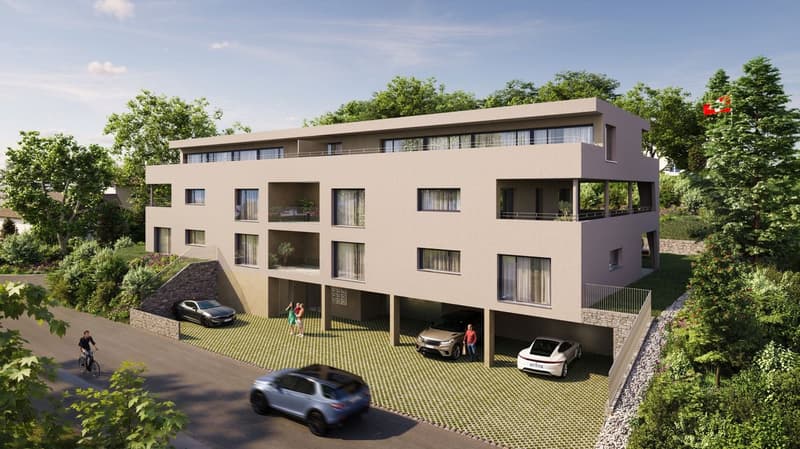 Modern 4.5 room ground floor apartment with spacious seating area (2)