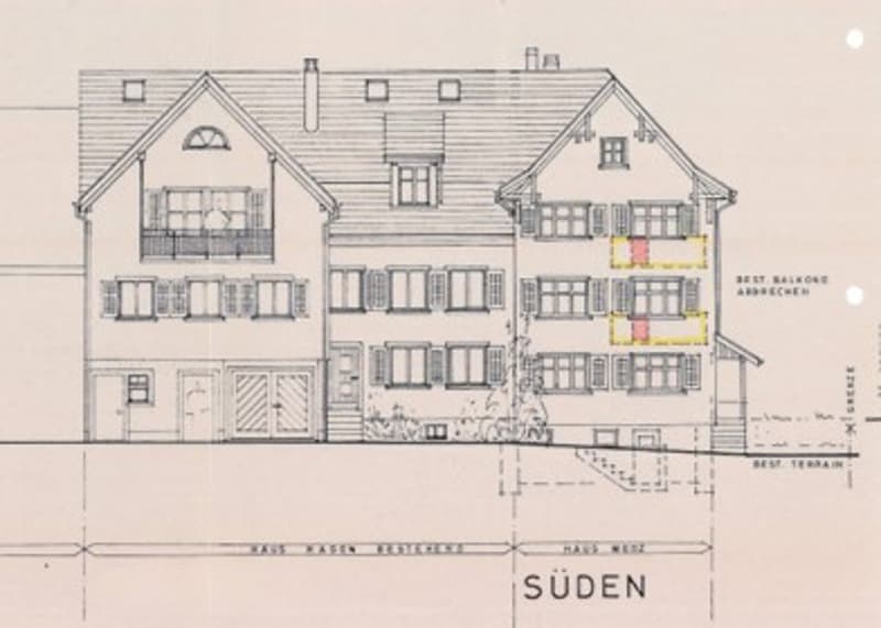 Maison d'angle idyllique et spacieuse de 6,5 pièces avec charme dans un endroit calme (40)