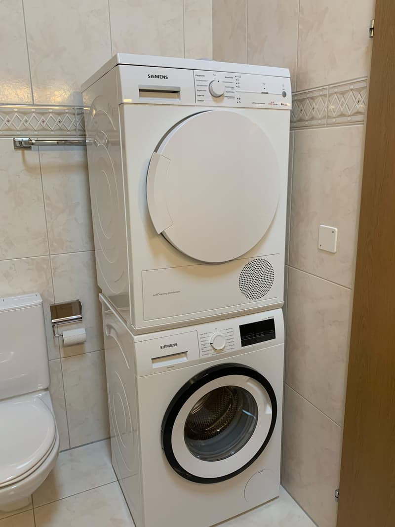 eigener Waschturm in der Wohnung