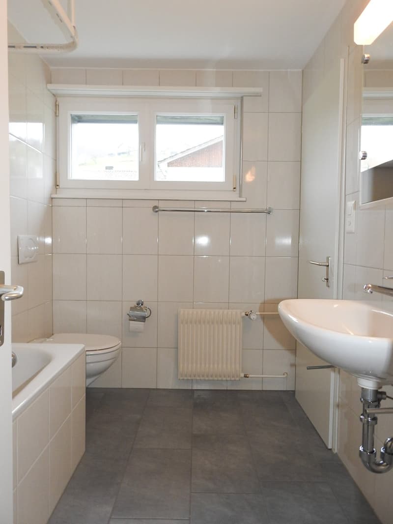 Bad/WC mit Fenster und Waschmaschine (Musterbild)