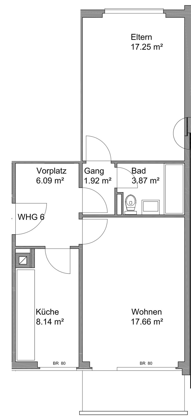 moderne, grosszügige 2.5-Zimmer-Wohnung mit Balkon an ruhiger Lage (7)