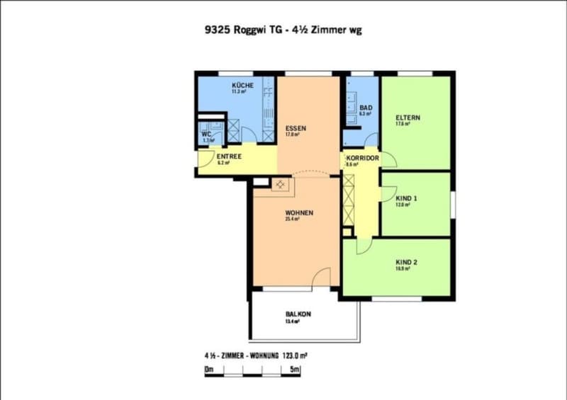 Familienfreundliche Wohnung (123m2) an ruhiger sonniger Lage (2)