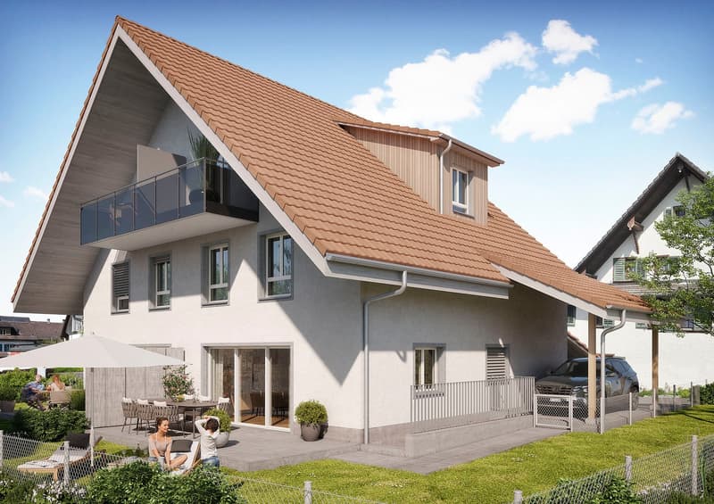 Neue Doppeleinfamilienhäuser mit 6½ bis 7½ Zimmern – grosszügiges Wohnen in Ottenbach (1)
