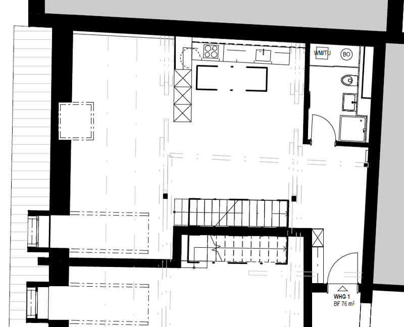 Grundriss Attikastudio