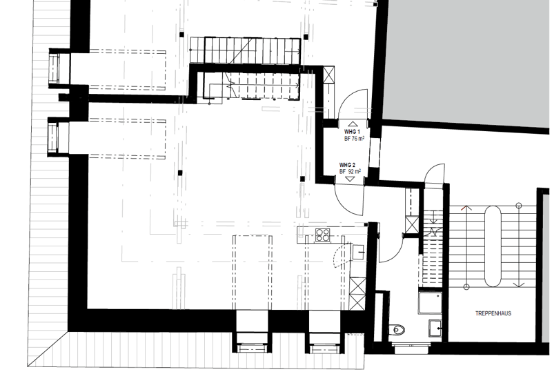 Wohnungsgrundriss mit Bruttofläche