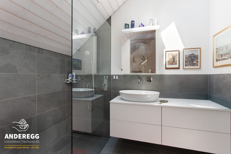 Newly valued attic apartment with loggia, central living in Weisslingen (8)