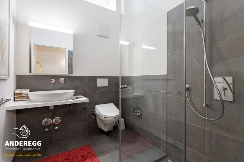 Newly valued attic apartment with loggia, central living in Weisslingen (10)