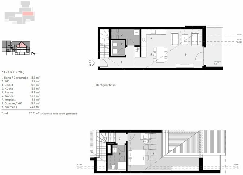 appartement-maisonnette moderne et charmant de 2,5 pièces (7)