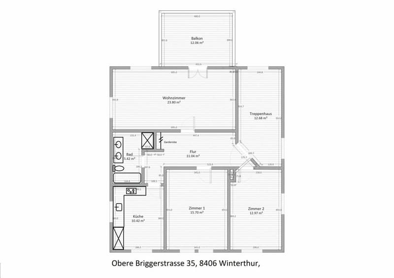 frisch sanierte Wohnung mit grossem Balkon (9)