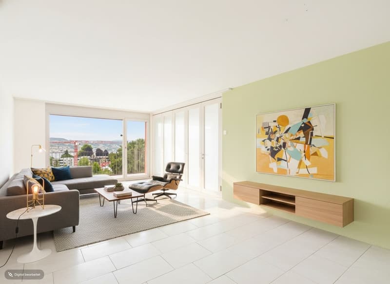 Wohnzimmer möbliert
