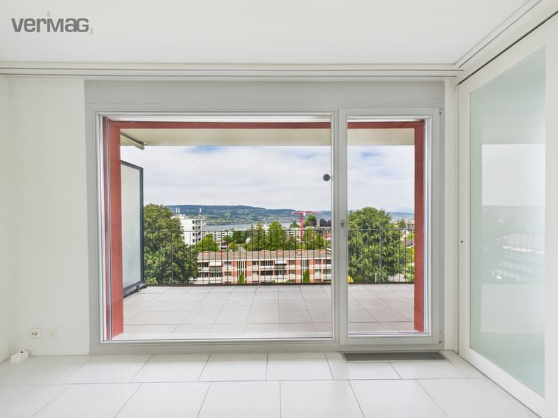 Blick aus dem Wohnzimmer