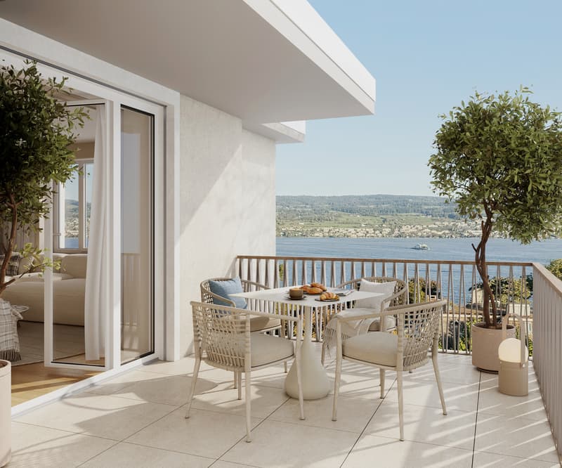Visualisierung Terrasse Gartenwohnung