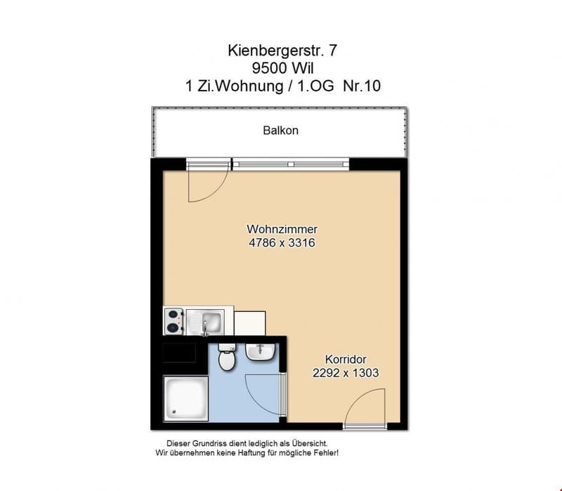Single Wohnung mit Balkon *top moderne Küche* (2)