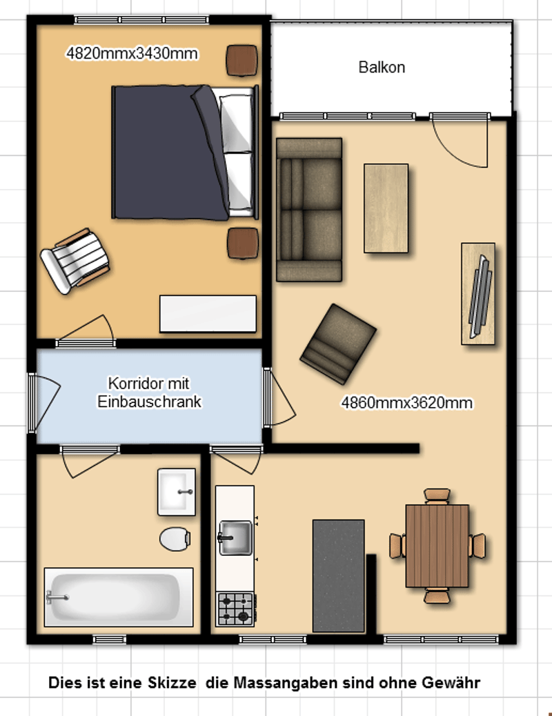 Cozy 2.5-room apartment with balcony in Wittenbach (9)