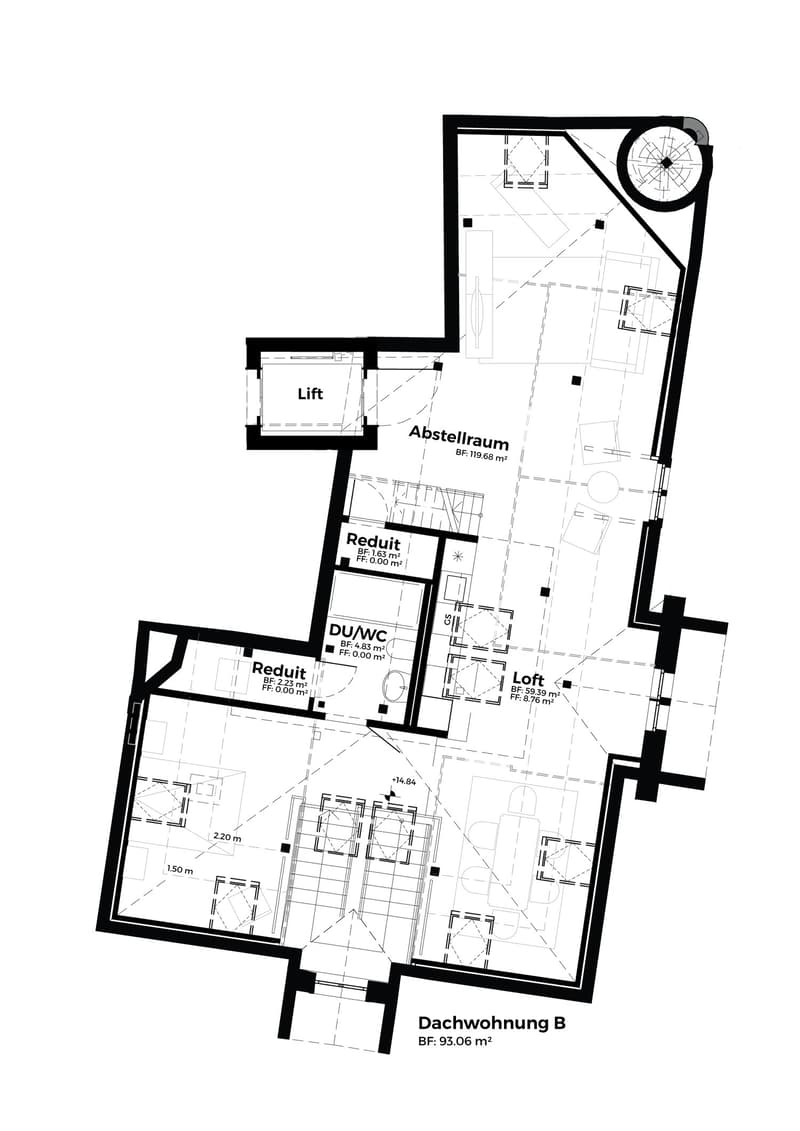 Charmante 1.5-Zimmer-Dachwohnung im Loft-Stil in St. Gallen (8)