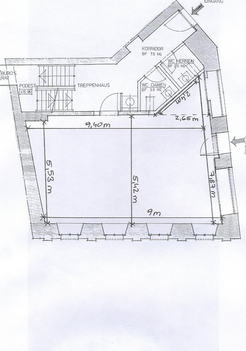 Corridor, 2 bedrooms, 2 bathrooms, staircase, terrace