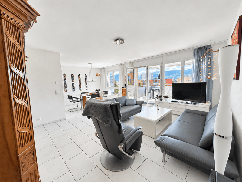 Wohnbereich von Zimmer 1 aus gesehen