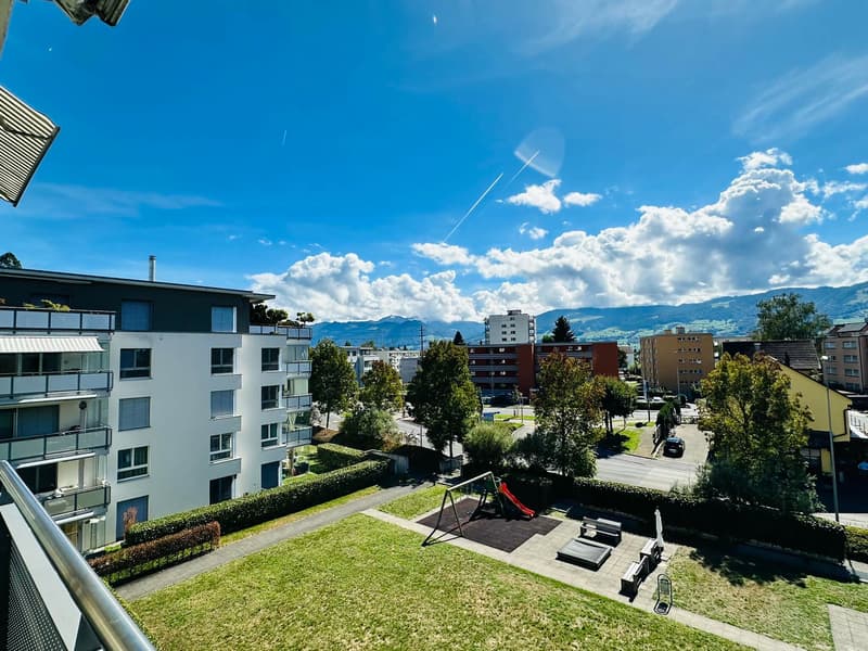 Aussicht vom Balkon Richtung Süd-Ost