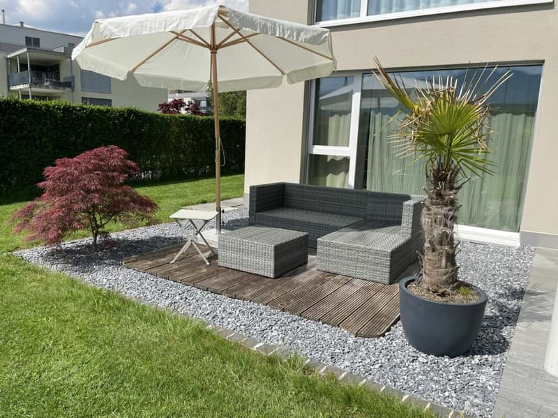 Paradiso del giardino a Benken - appartamento moderno 3.5 locali con giardino privato di 250 m² (4)