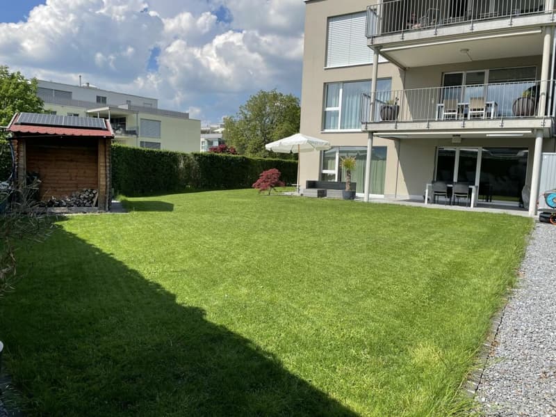 Paradiso del giardino a Benken - appartamento moderno 3.5 locali con giardino privato di 250 m² (6)