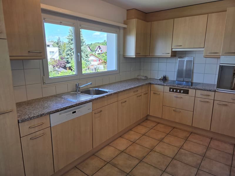Ampio appartamento maisonette di 4,5 locali in una posizione tranquilla con una vista mozzafiato sul lago e le montagne (4)