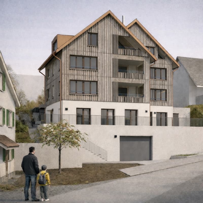 Erstvermietung: 4.5-Zimmer-Wohnung mit Loggia und eigenem Sitzplatz (1)