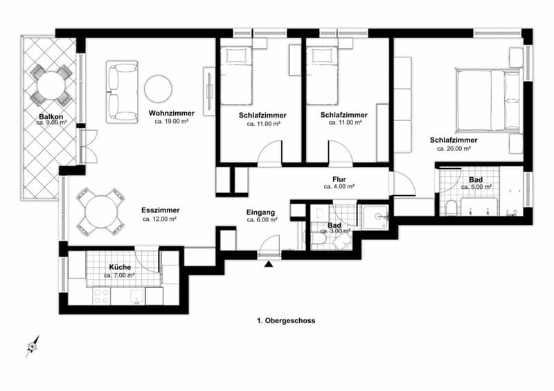 4.5-Zimmer Wohnung - Wohnen in Rapperswil-Jona (12)