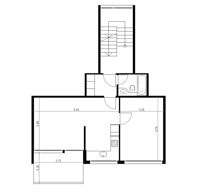 Grundriss 2.5 ZWG